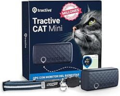 Tractive CAT Mini - Collar gato GPS análisis del territorio  - Suscripción